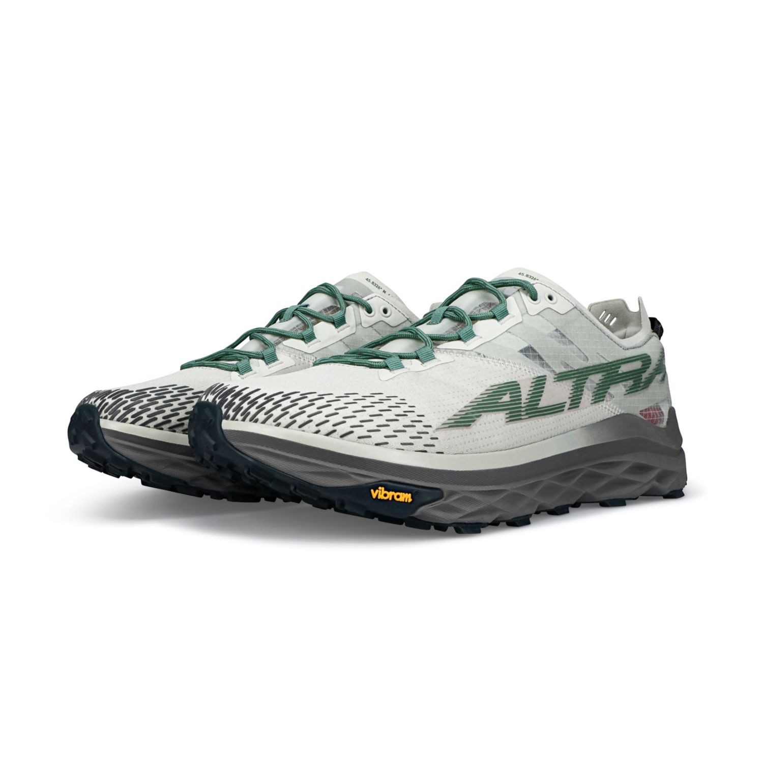 Altra Mont Blanc Men's Trail Running Shoes Grey / Green | South Africa-47985369